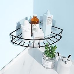 HOKIPO Magic Sticker Series Self Adhesive Corner Bathroom Shelf Stand (AR-5173)-image-10