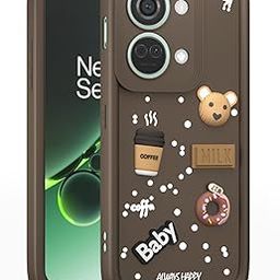 Pikkme Back Cover for OnePlus Nord 3 5G | Cute Fun Cartoon 3D Bear Silicone Full Body Protection Bumper Case (Brown)-image-36