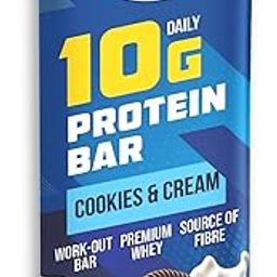 Happilo Premium Cookies & Cream Protein Bar 50g, Protein 10g, Premium Whey, Source of Fiber, Work Out Bar-image-67