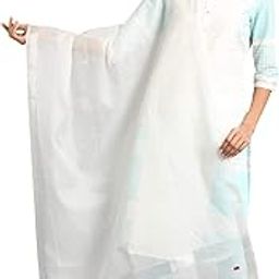 Womens Blended Slub Dupatta (Silver_Free Size)-45