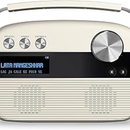Saregama Carvaan Hindi - Portable Music Player with 5000 Preloaded Songs, FM/BT/AUX (Porcelain White)-15