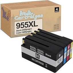 Trendvision 955xl Combo Ink Cartridge Compatible with hp OfficeJet Pro 7720,7730, 7740, 8210, 8710, 8720, 8730 All-in-One Printer(Black,Cyan,Yellow,Magenta)-image-22