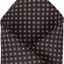 Men Black Print Party Pocket Square-image-91