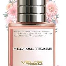 Velor By Essenstic Eau De Parfum for Woman | Long Lasting Fresh Floral Fragrance | Premium Luxury Perfume | Everyday Use Scent | Ideal Gift for Him & Her - 30ml (Floral Tease)-image-57