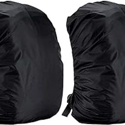 Sixfire Heavy Waterproof Nylon Rain Cover/Dust Cover - Elastic Adjustable for Laptop Bags and Backpacks, School Bag (20L-40L, Black) Pack of 2-14
