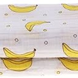CALANDIS Baby Swaddling Blanket Soft Muslin Cotton Swaddle Towel Banana | Baby | Nursery Bedding | Blankets & Throws-image-16