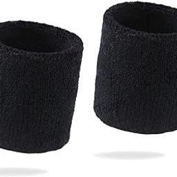 Just Rider Sweatband/Wrist Band/Wrist Support for Gym and Sports (One Pair)(Black)-image-33