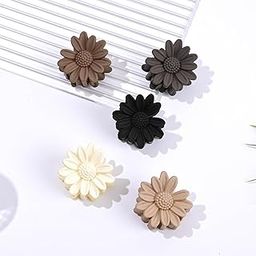 ZAVVU & KRIZOUS Sunflower Hair Clips Mini Korean Sunflower Flower Claw Clips Hair Accessories for Women Girl Thin, Thick Hair Strong Hold Non-Slip Elegant Small Hair Accessories - 2 Pcs, Multicolor.-image-27