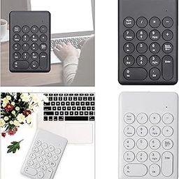 VISTORA Portable 18 Keys 2.4G Wireless Numeric Keypad Number Numpad for PC White-image-8
