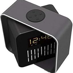 3NH® Charging Led Bt/Tf/Fm Bluetooth Speaker 360 Rotation Radio Alarm Clock-image-16