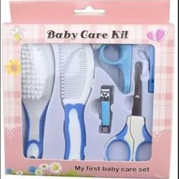 B inik Grooming Kit for Newborn Baby/Health Care Kit for Newborn Baby Kids Nail, Hair, Grooming Brush - Blue-24