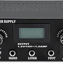 Traditional Tattoo Dual Digital LCD Tattoo Machine Power Supply (Black)-1