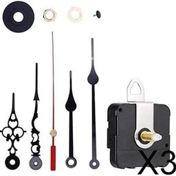 MYADDICTION 3xDIY Quartz Clock Mechanism Movement with Large 5 Hands. Wall Clock Repair-image-25