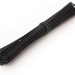 Black Fiber Reeds for Diffuser | 8-inch-Long Refill Reed Sticks (8" x 3mm, Black) | 25 Pieces Set of Reed Diffuser Sticks only | Ideal Aroma Sticks for Room & Home Fragrance Oil diffusers-38
