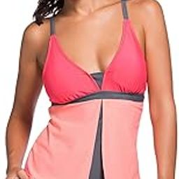 Women's Solid Colorblock Tankini-image-10