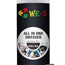 we-3 all in one deshboard polish, dresser 1ltr silicone glanze shiner, restore gloss, non oily, shine fiber and plastic rubber(1000mililitter)-picture-26