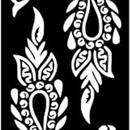 Temporary Tattoowala Beautiful Swirl Design Mehndi Sticker Perfect for Kids’ Creative Hand Work-15