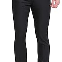 Men's Polyviscose Blend Structure Pattern Super Slim Fit Flat Front Formal Trouser-picture-8