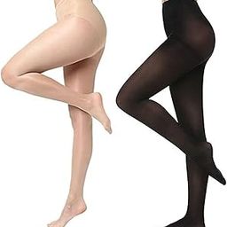 Women's Stockings With Super Stretch High Waist band Stretchable Opaque Pantyhose,Tights Long Comfort Super Soft 2 Pair Panty Hose Stocking Ideal for Dancing/Everyday Activity-21