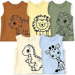 Basics Cotton Baby Vests in Solid Colors (Multicolour)(Pack of 5)(0-3 MTS)-image-38
