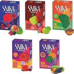 SNIKA Herbal Hookah Molasses Sky Alien, Double Apple, Pan Masala, 5000 Gold, Brain Crusher, Hookah Flavors (Pack of 5)-image-98