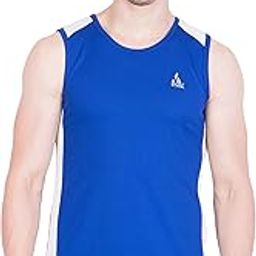 Round Neck Sleeveless Polyester T-Shirts for Men-image-109