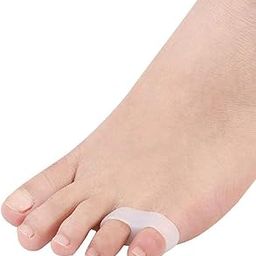 Frackson1 Pair Double Hole Universal Size Silicone Gel Foot Fingers Separator 1 Pair Orthopedic Protector Hallux Valgus Guard Finger Separator for Women Men Boy Girl - Index Finger Seperator-13