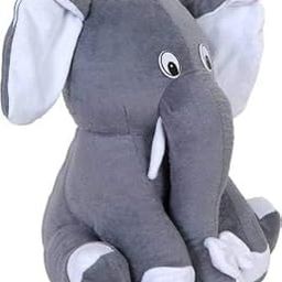 Bestlook Sitting Appu Elephant Cute Stuffed Plush Soft Toy for Kids Lovable Huggable Perfect Present for Birthday, Babies & Children (Size: 30cm, Color: Grey)-image-32
