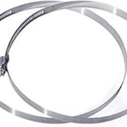 SOLIX® Diameters 20 cm/ 8 INCH Adjustable Stainless Steel Pipe Pole Mount RING Bracket/Worm Gear Hose Clamp Hoop for CCTV USE. (20CM)(1pair)-image-15