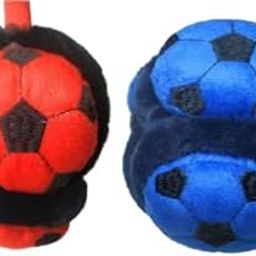 Football shape EarMuffs for Kids (blue & red) Football Earmuff Pack of 2 || S111-image-58