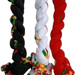 Cotton Blend Solid Dupatta For Women,Pack of 3_Samosa Pack of 3(Black,White,Red)-33