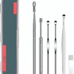 WYVERA Ear Curette Earwax Removal Kit, 6 Piece Ear Cleansing Tool Set, Innovative Spring Ear Wax Cleaner Tool Set with a Cleaning Brush and Storage Box-image-33