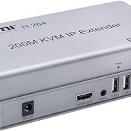 HDMI USB KVM Extender Up to 200M,KVM IP Extender RJ45 IP Network, Single cat5e/6/7 200M HDMI KVM Over IP Extender Full HD 1080P. (RC-K-001)-27