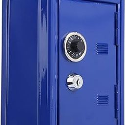 Mini Money Box, Metal Money Box, Durable for Kids Home (Blue)-picture-55