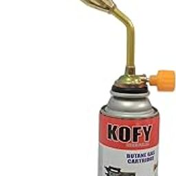 Kofy Butane Gas Can 500ml With Steel High Power Double Barrel Butane/LPG Gas Brazing Blow Torch COMBO-21