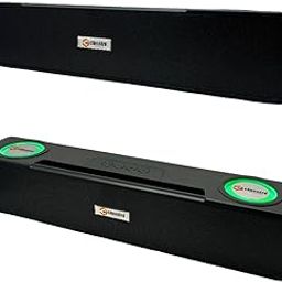 Classizo Bluetooth Soundbar with 2000 mAh Battery | 16W Dual Woofer | Up to 6 hrs of Playback | RGB Light | Bluetooth 5.3, TF Card & USB Connectivity | C-Type Fast Charging with Mobile Stand (Black)-image-8