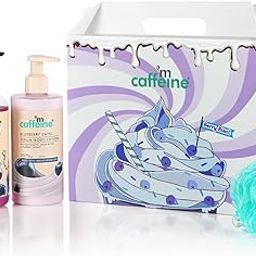 mcaffeine Blueberry Escape Bath & Body Gift Kit|Body Wash, Body Lotion, Teal Loofah|Gift Set For Men And Women|Pampering Kit For Birthday, Anniversary & All Special Occasions| 100% Vegan-53