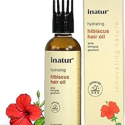 Inatur Hibiscus Hair Oil 100ml – Nourishing Oil for Hair Growth & Strength | Natural Formula for Healthy Hair & Scalp | Deep Conditioning & Hydration | Packed in an Easy-to-Use Bottle-image-32