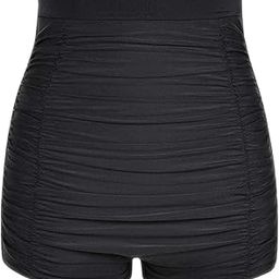 Lace Swim Shorts for Women Summer Beach Hollow Board Shorts Swimwear Swimming Lace Boxers Pants,fg01, Black#shorts#41, 4X-Large-image-75