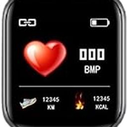 TechKing (with 15 Years Warranty XZ-66 Health Fitness 1.3'' Full Touch Bluetooth Smart Watch Fitness Tracker Blood Pressure Heart Rate Monitor Smartwatch for All Boys & Girls-image-61