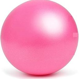 SKYFUN (LABEL) Foldable Mini Pilates Exercise 9 Inch Small Gym Ball with Inflatable Straw for Yoga, Stability, Barre, Physical Therapy, Stretching, Core Training (Pink)-image-50
