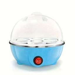 Multi-Function Egg Poacher and Steamer, Kitchen Breakfast Machine, Egg Cooker for Hard, Soft, and Poached Eggs, Kitchen Appliances (Blue)-image-95