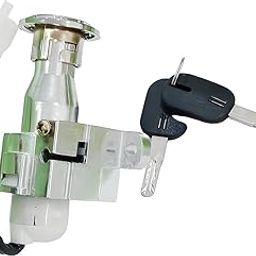 Ignition Switch & Lock Set For Electric Vehicle (Set of 1) Consisting of Ignition Cum Steering Lock & Inbuilt Seat Lock provision| 2 Wires | 2 PIN-2