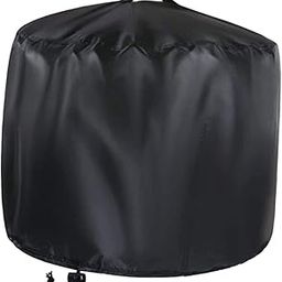 TINEASUR 1set Round Fire Pit Cover Outdoor Fireplace Protector Heavy Duty Weatherproof Fire Pit Cover for Patio Drawstring and Buckles-image-32
