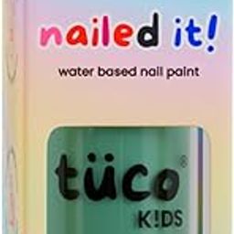 Tuco® Kids Water Based Safe Nail Polish for girls | Easy to Peel Off, Non Toxic, Natural & Safe for Kids | Play Safe with Chemical Free Nails for Daughters | Pack of 1x10ml | Green-45