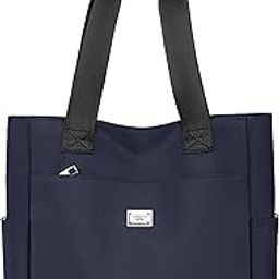 Canvas Tote Bags – Stylish Shoulder Tote Bag Everyday Use For Women, Reusable Compact Tote Bag Perfect as a Grocery, Shopping Bags for Grocery (Dark Blue)-image-18