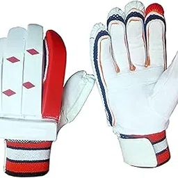 generic Addiction 1 Pair of Cricket Batting Gloves for Men Boys (White)-picture-30