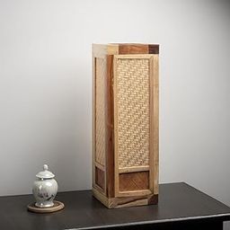 kraftinn Bamboo Table Lamp, Brown, Pack of 1 Table Lamp-31