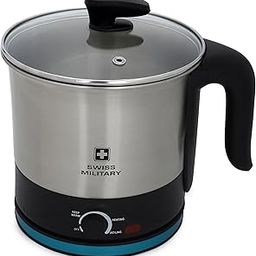 Swiss Military Bright Electric Kettle (600W) with Stainless Steel Body, 1.5 Litre Capacity, Used for Boiling Water, Making Tea and Coffee, Instant Noodles, Soup etc. (Silver)-image-61