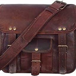 Brown Leather Sling Messenger Bag for Men and Women-image-68